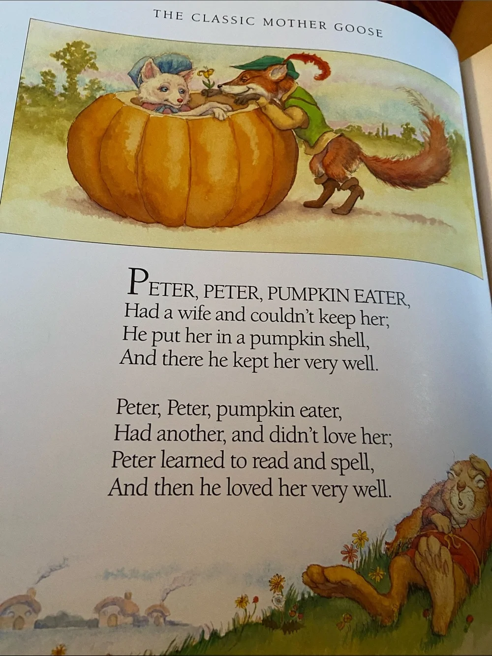 Vintage Classic Mother Goose Illustrated Children’s book Nursery Rhymes Rhyme hc